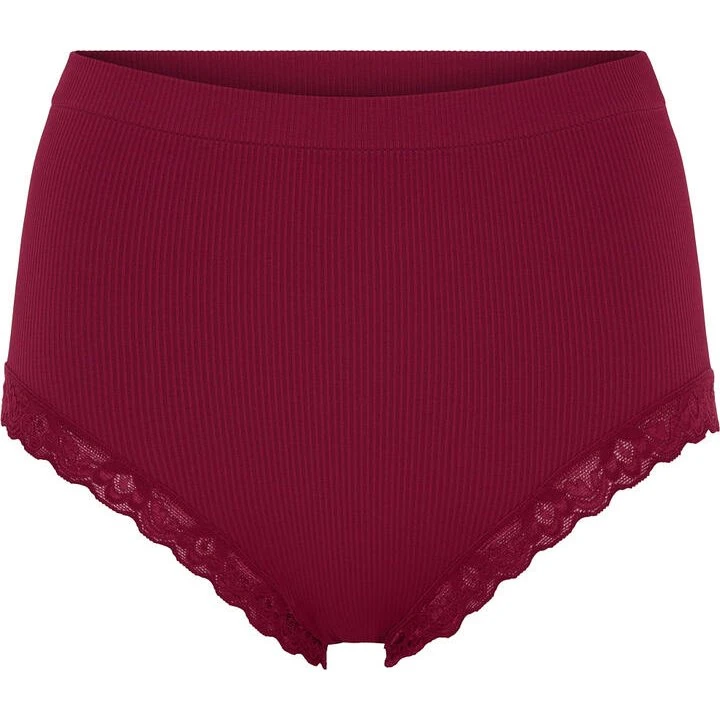 Tim & Simonsen Feline Rib Midi Trusser - Bordo