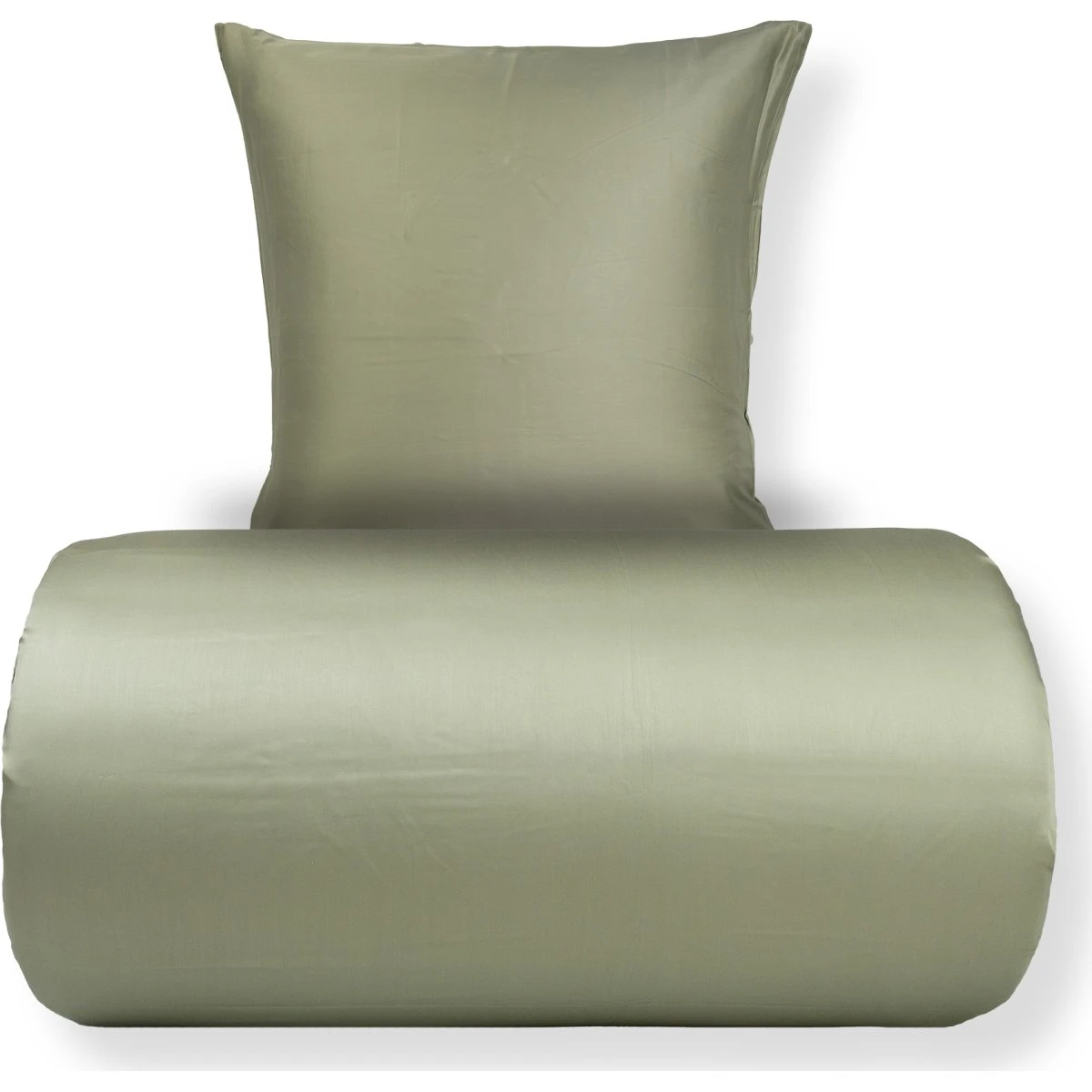 Nordstrand Home Bambus Sengetøj 200x220 cm - Olivengrøn Satin