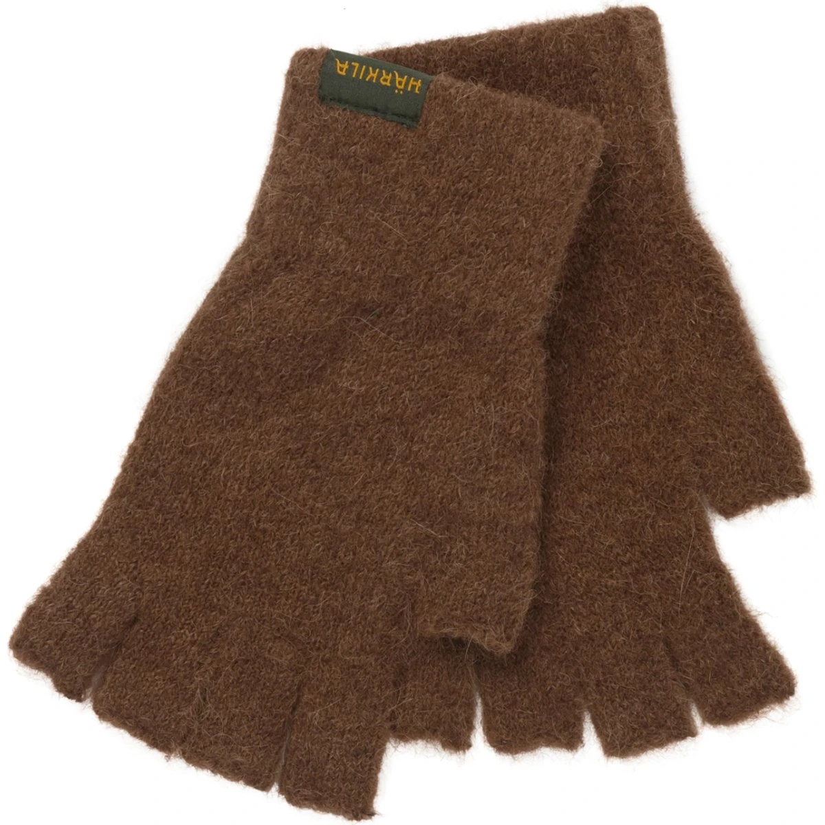Härkila Alpacka Half Finger Handsker - Pinecone Brown, L/XL