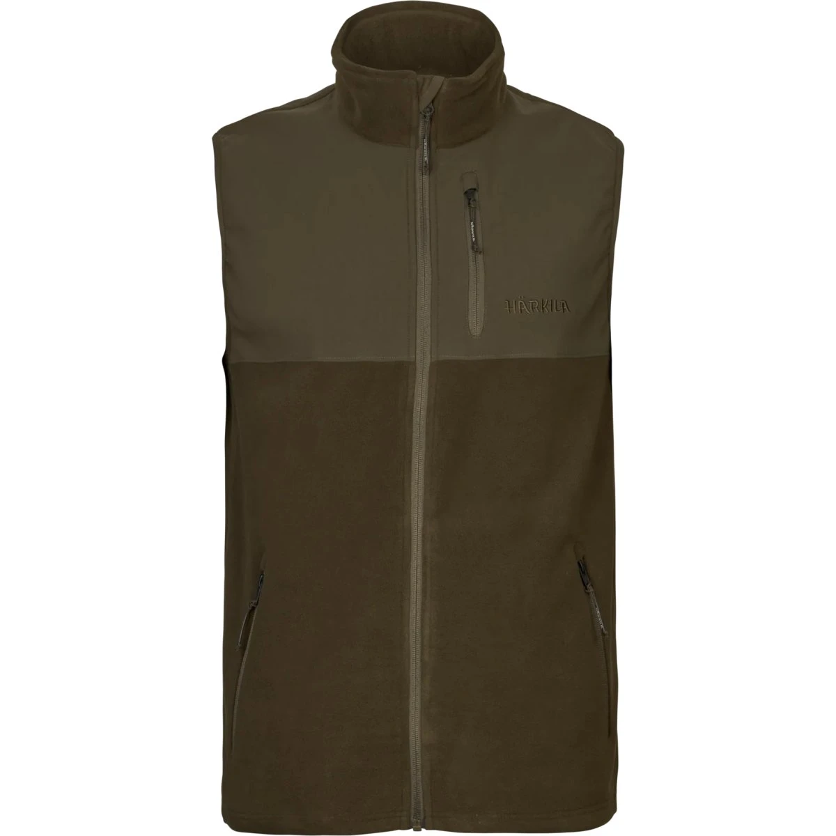 Härkila Fjell Fleece Vest - Hunting Green/Willow Green - M