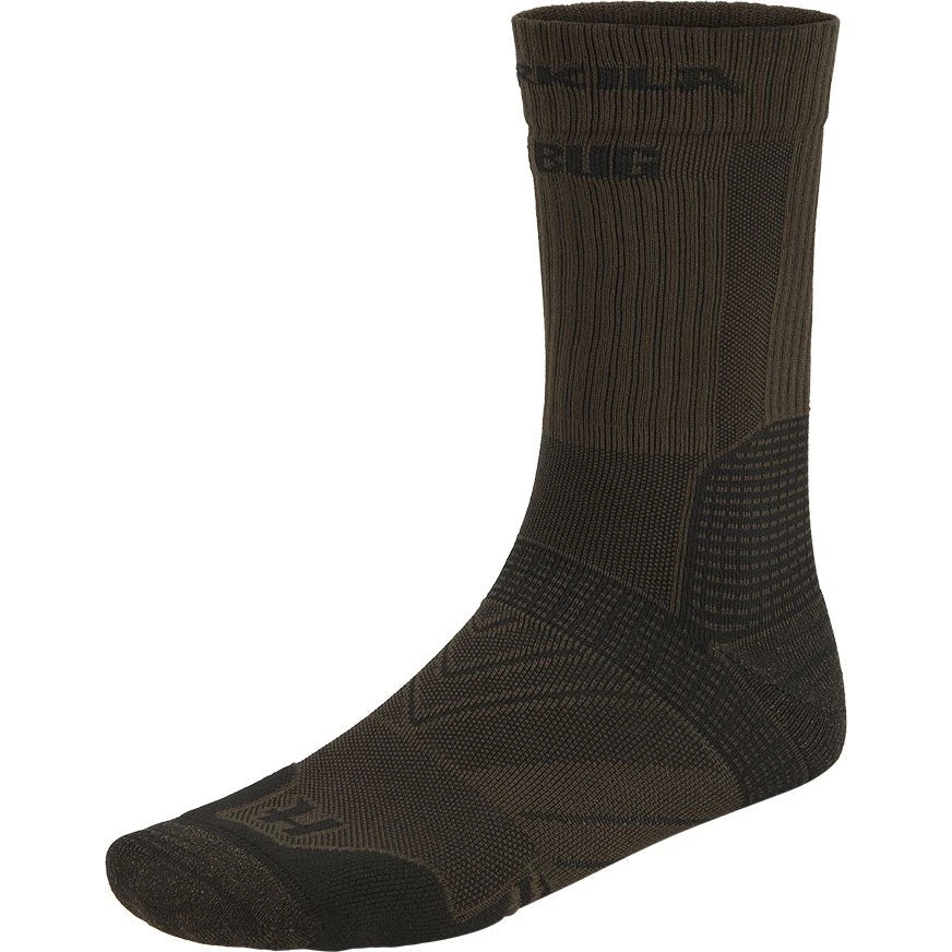 Härkila Trail Socks - XL - Dark Olive / Willow Green