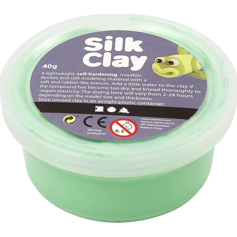 Silk Clay Modellervoks Lys Grøn 40 g