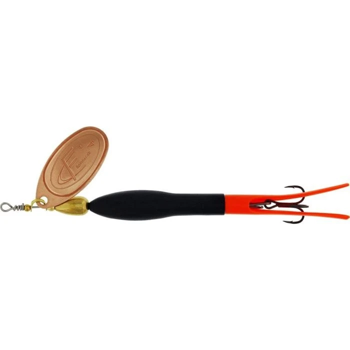 Westin FC Spinner Downstream 20g - Sort/Fl. Orange Kobber