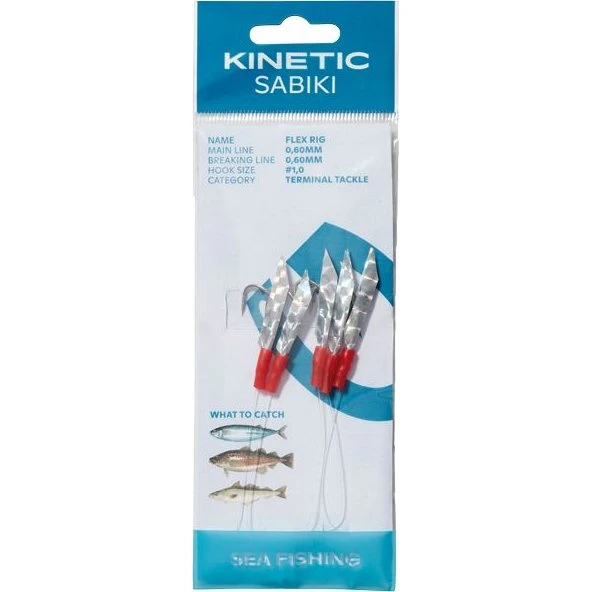 Kinetic Sabiki Holo-Flex Rig #1/0