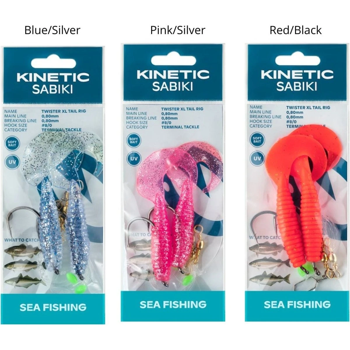Kinetic Sabiki Twister XL Tail Rig #8/0