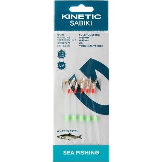 Kinetic Sabiki Fullhouse Rig Fishskin