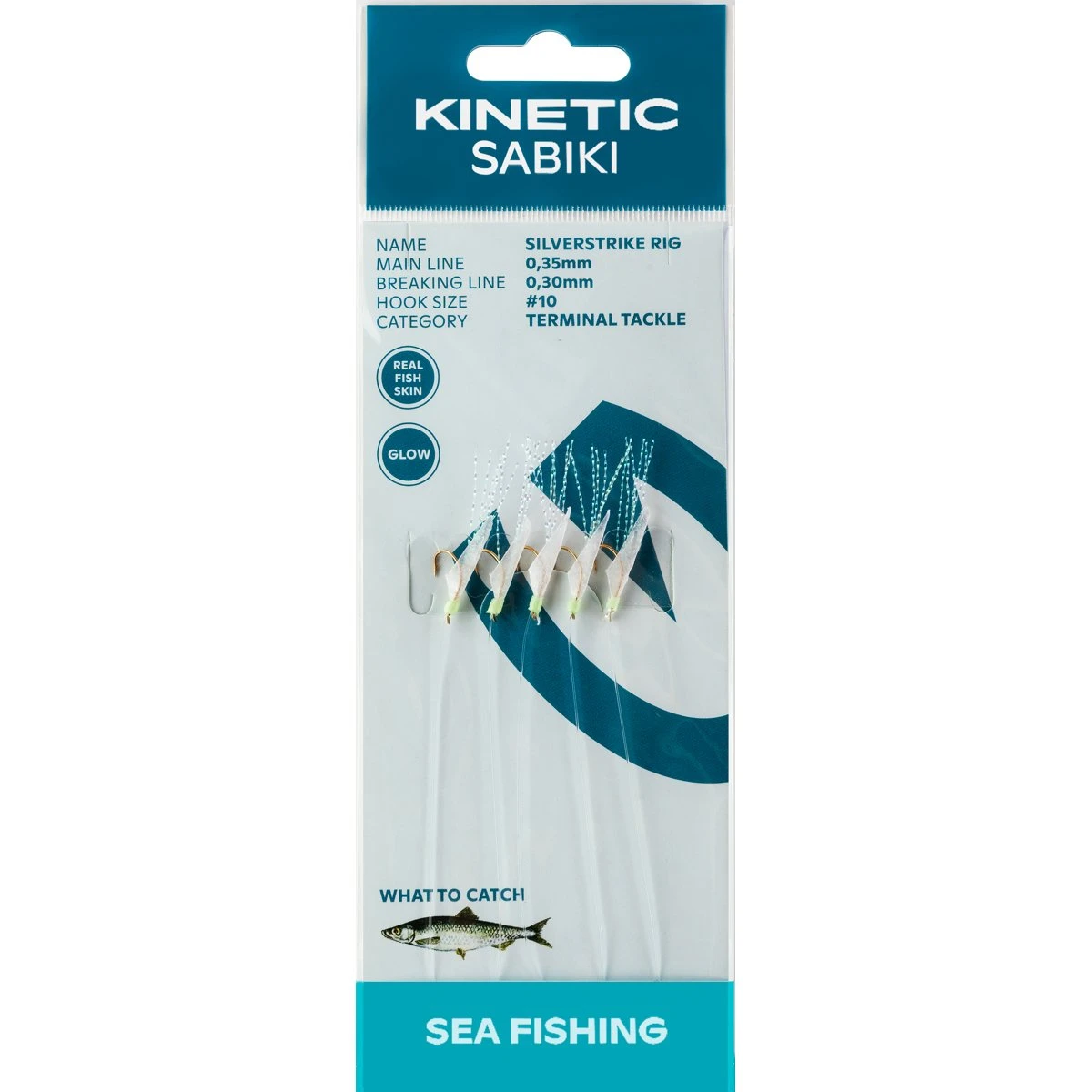 Kinetic Sabiki SilverStrike Sildeforfang #10 Fishskin/Flash