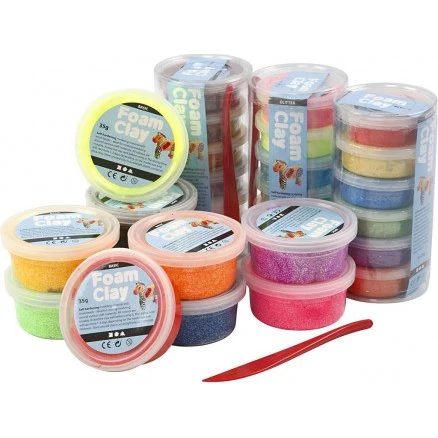 Foam Clay Sæt - 28 farverige dåser