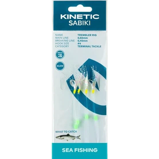 Kinetic Sabiki Trembler Rig Holo Fishskin