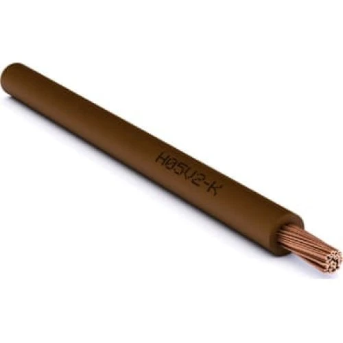 H07Z-K HF 90° 1 x 6,0mm² Sort R100 (metervare)