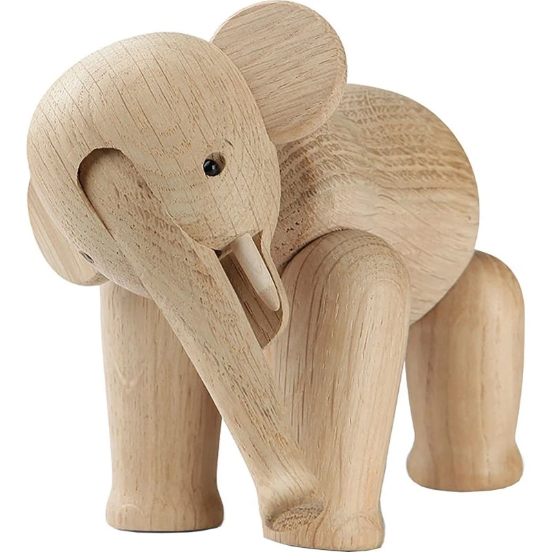 Kay Bojesen Mini Elefant i eg – 9,5 cm