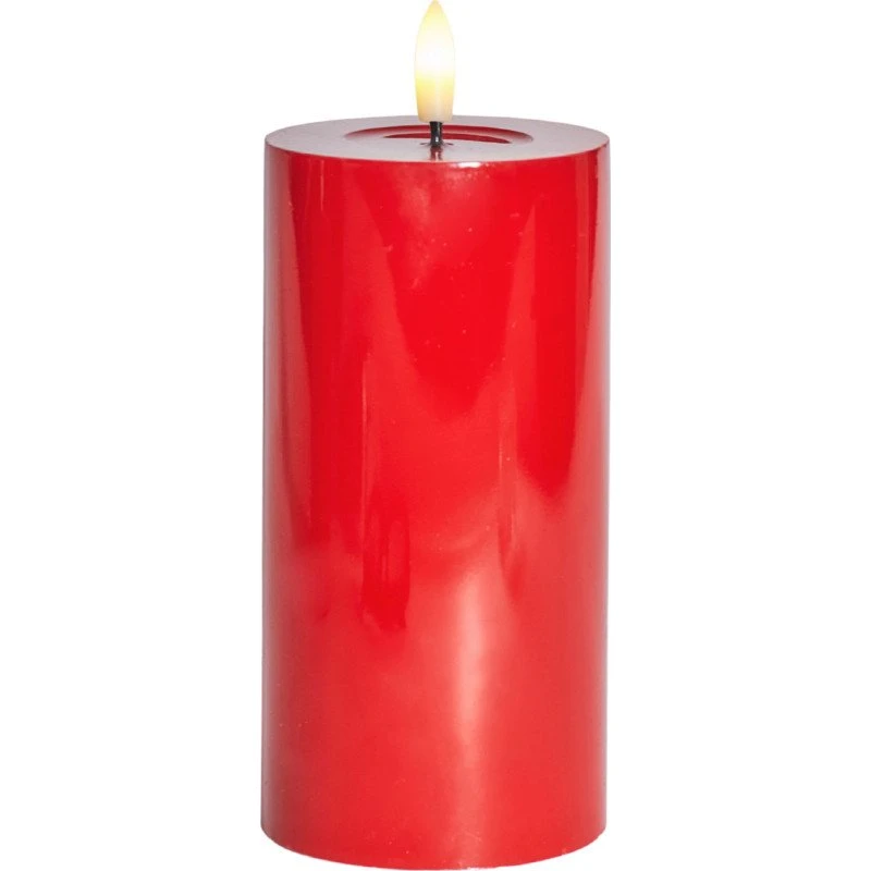 Sirius Sille LED bloklys, rød, 15 cm