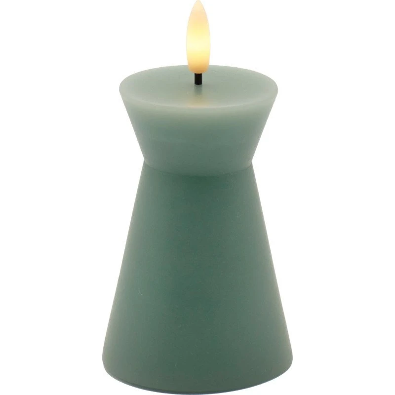 Sirius Sille Nordic Sculpture LED-stearinlys, Grøn
