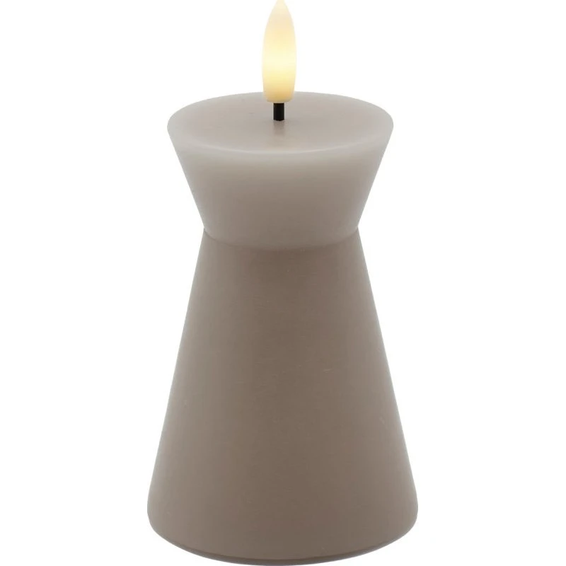 Sirius Sille Nordic Sculpture LED-stearinlys, grå