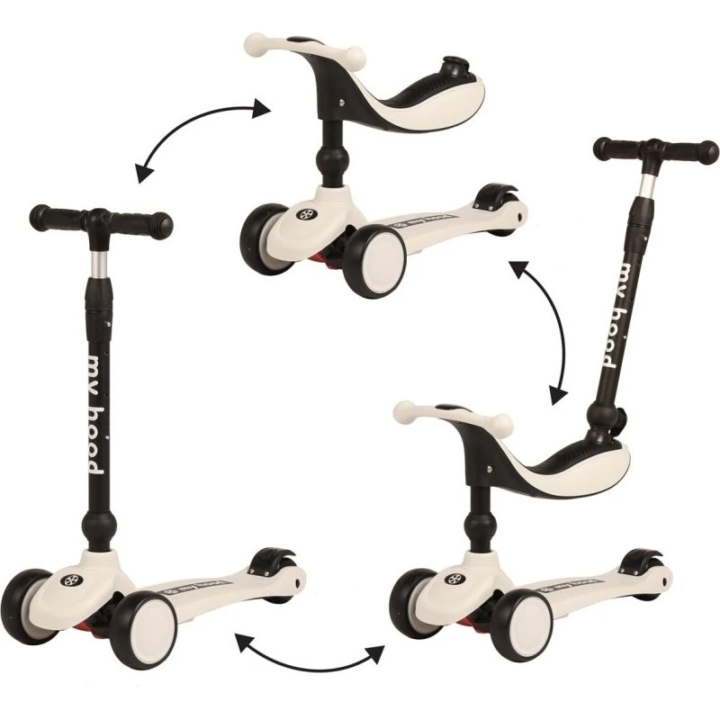 My Hood Kick'n'Ride 3-i-1 – Kølig Grå