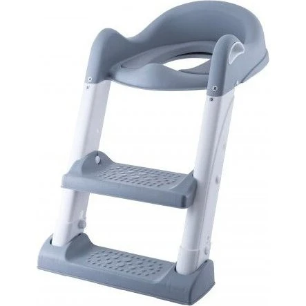 Babytrold Toilettræner med Trin – Hvid/Grå