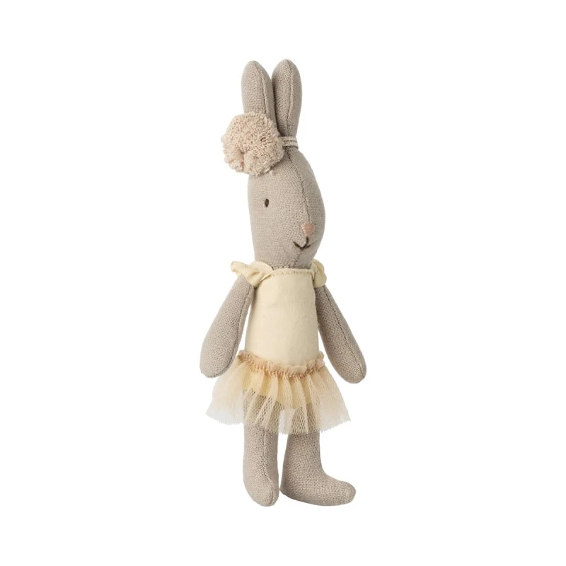 Maileg Hare Mikro i cremefarvet balletdragt og tylskørt - 14 cm