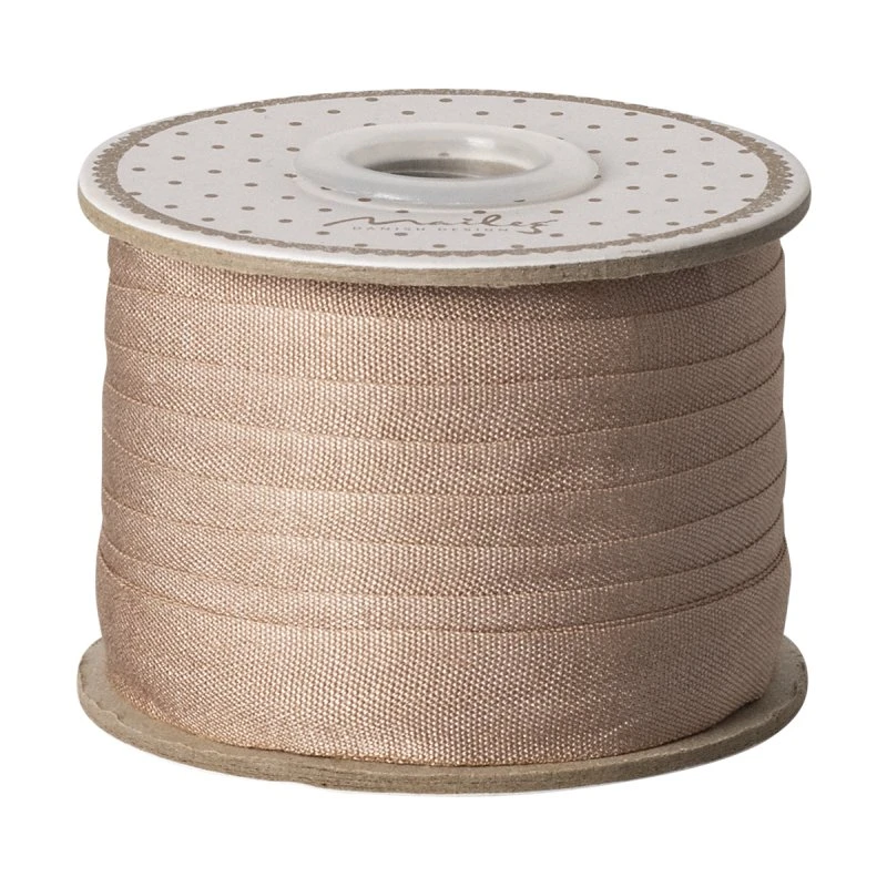 Maileg Bånd 13 mm Lys Brun - 10 m