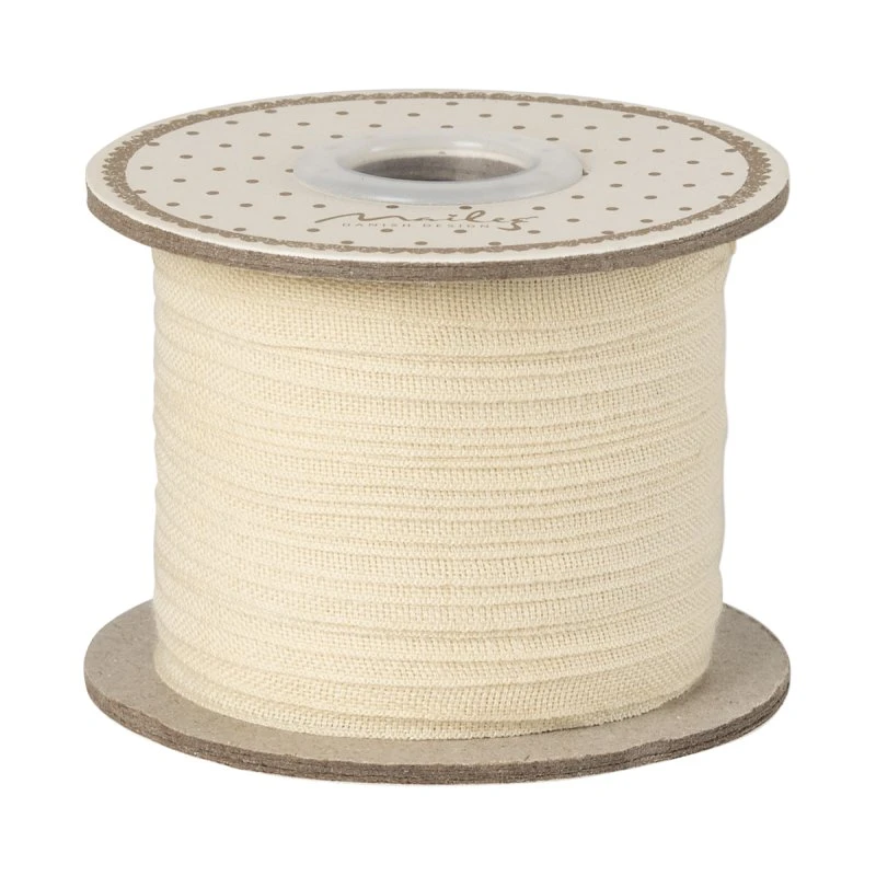 Maileg Bånd Creme - 6mm x 25 m