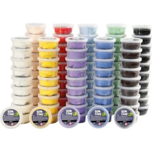 Silk Clay® modelleringsmasse, 10 farver x 40g