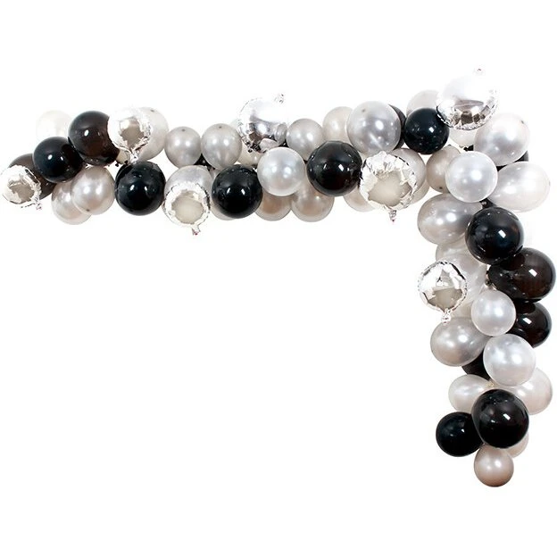 Ballonbue Sølv Mix - 70 stk komplet sæt