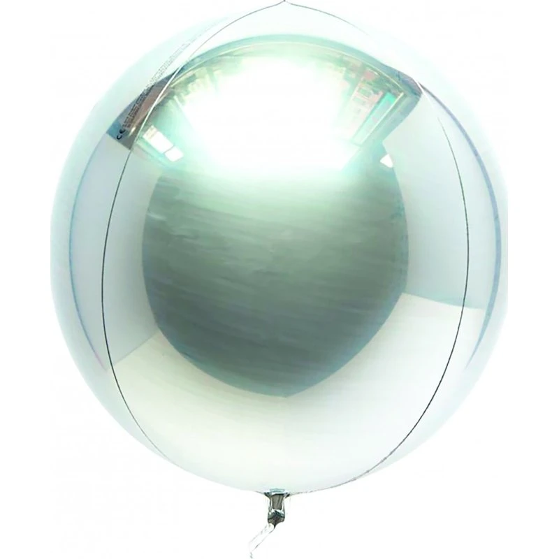 Folieballon 45 cm 3D - Sølv (ScanSeason)