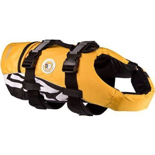 EzyDog Redningsvest til hund, gul, str. M (18-27 kg)