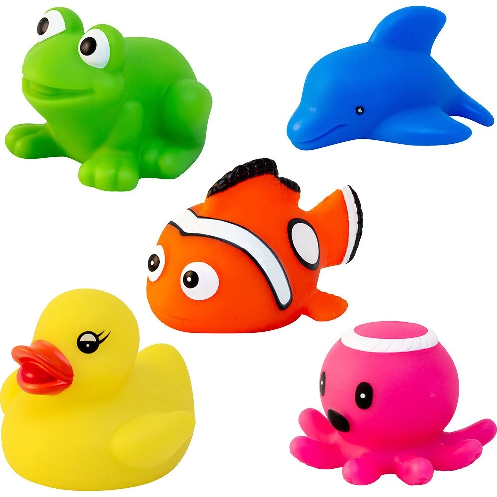 Magni Badedyr med Lys - 5 Designs Assorteret