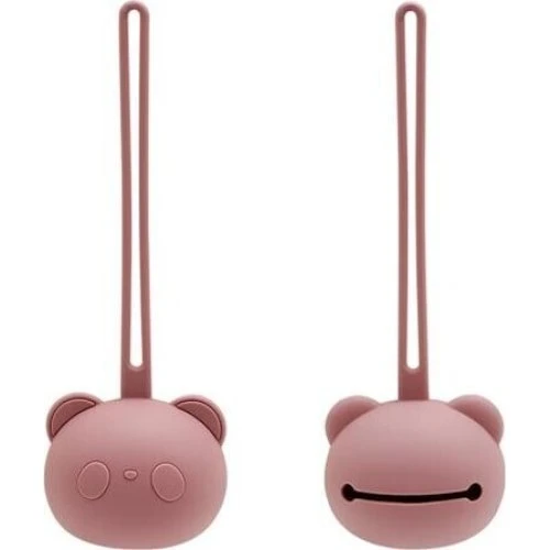 Magni Bamse Sutteholder i Silikone - Dusty Rose