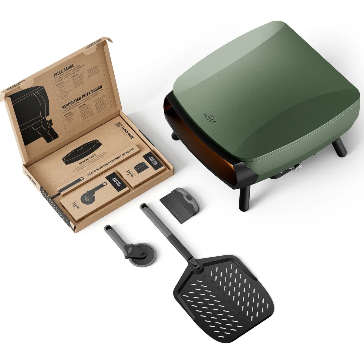Witt Piccolo Rotante 13" Pizzaovn inkl. Toolbox - Grøn