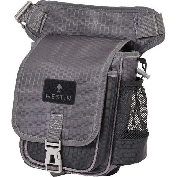 Westin W4 Stalker Taske Medium Titanium Sort med 2 bokse