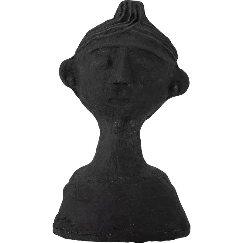 Alia dekorationsansigt i sort papirmache