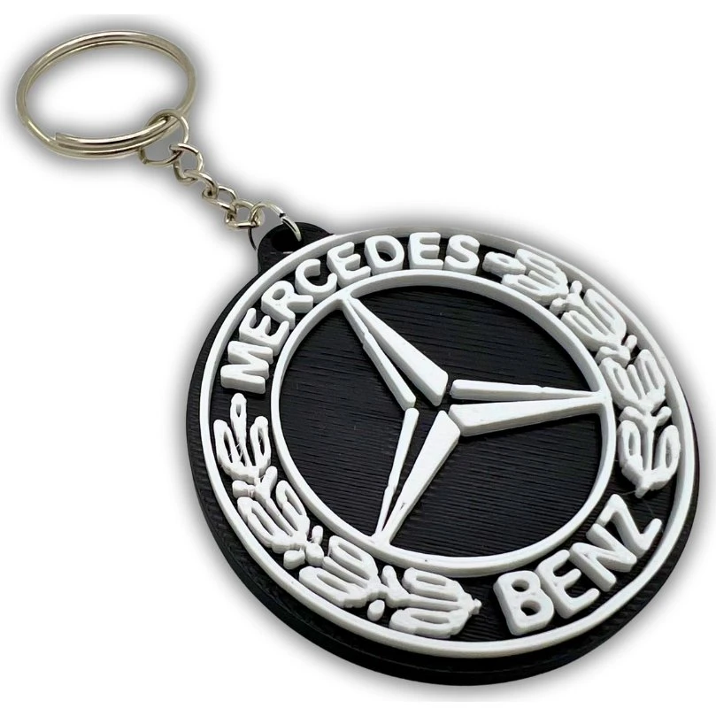 Mercedes Benz Nøglering Emblem 50 mm - Stilfuldt tilbehør