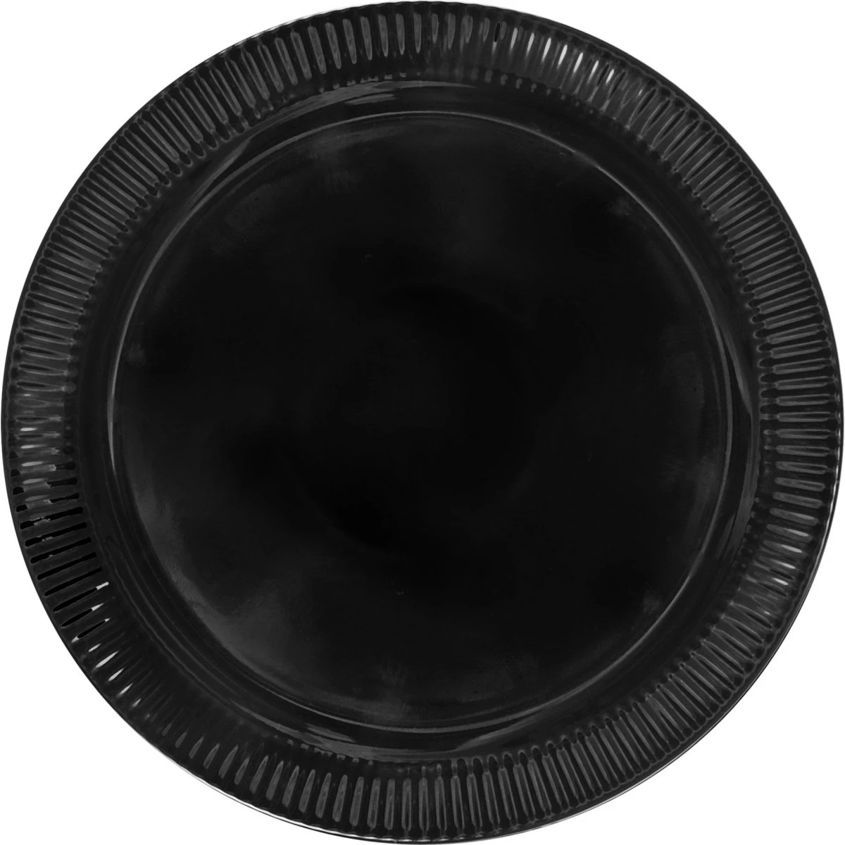 Sagaform Inka assiet, sort, Ø17 cm