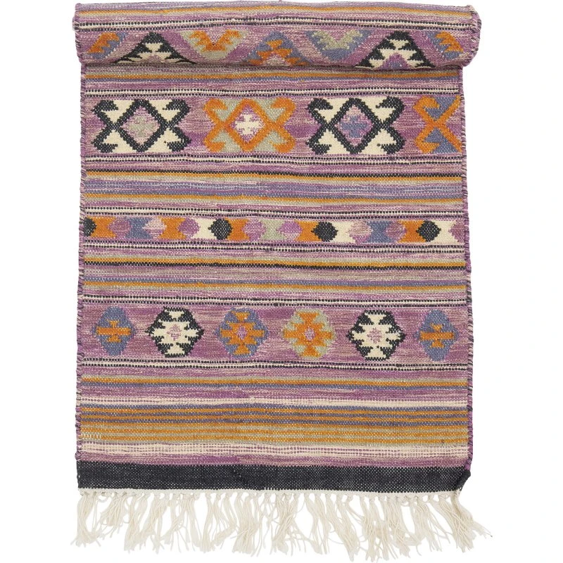 Bloomingville Yolanda tæppe, lilla 75x245 cm