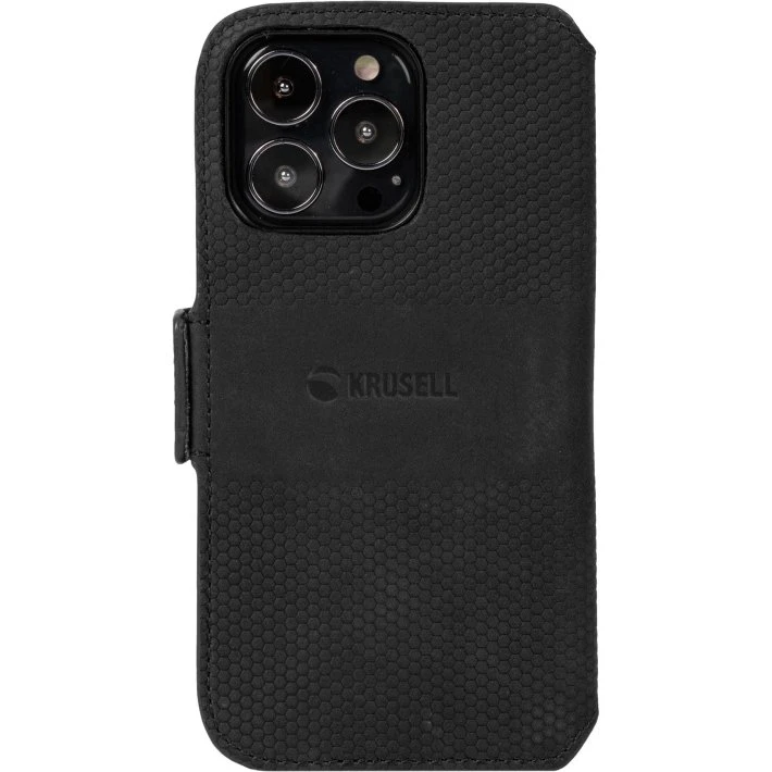 Krusell Telefonpung i læder til iPhone 13 Pro - Sort
