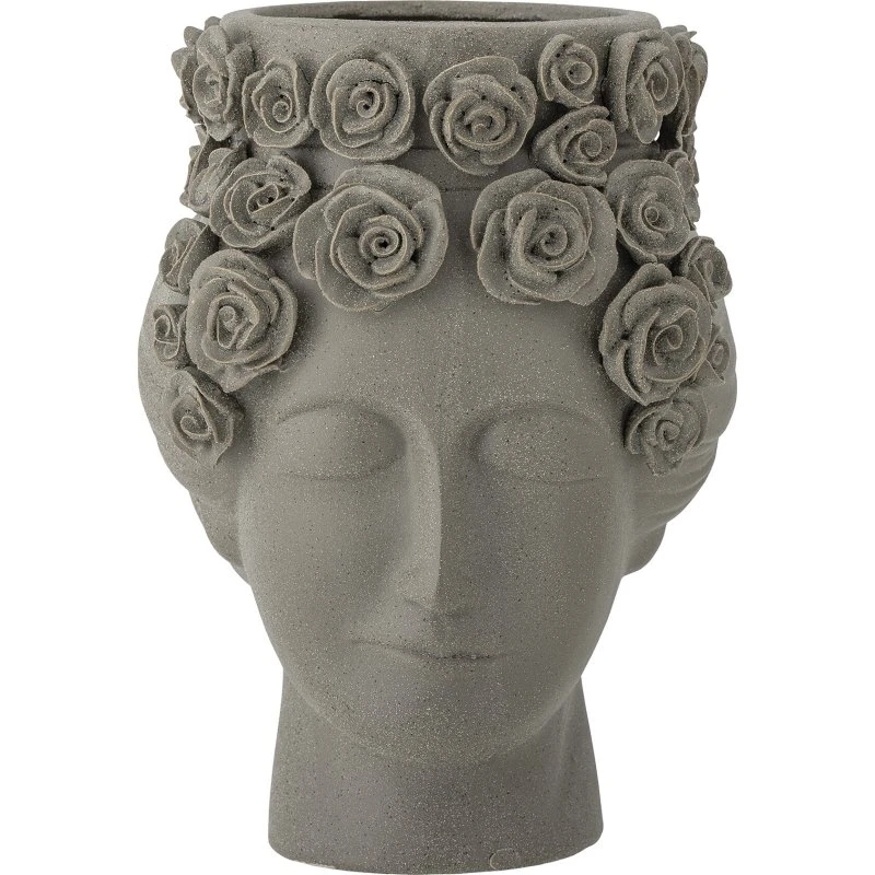 Bloomingville Akira Vase, gråt stentøj H30 cm