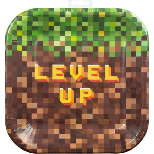 Minecraft Papirplader Level Up - 8-pak