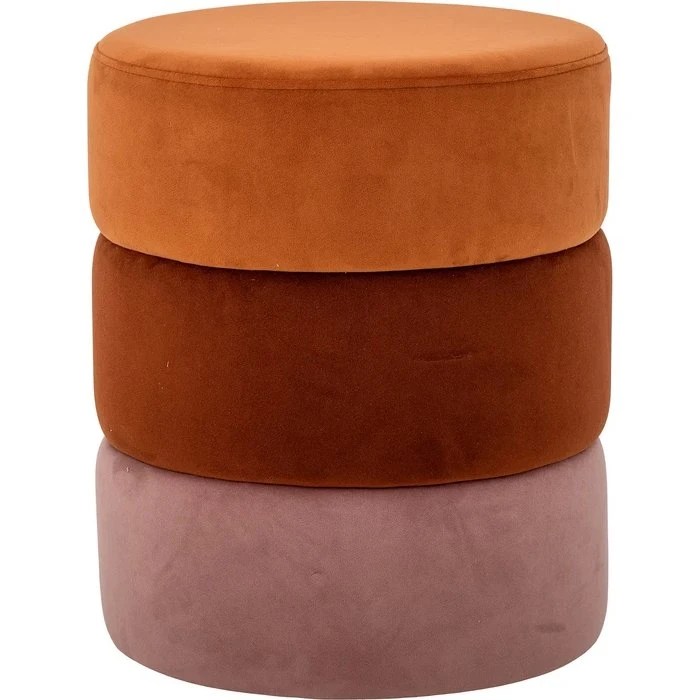 Bloomingville Bilbao puf - rund, orange