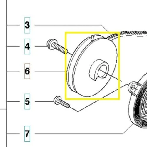 Husqvarna Original Rebremskive 340 (537092502)