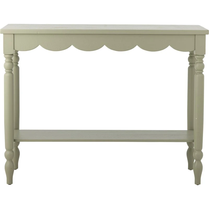 Salla Konsolbord i fyrretræ – støvet grøn, 106x36 cm