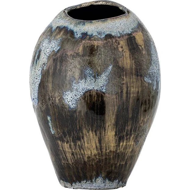 Bloomingville Senja vase i brun stentøj (31,5 cm)
