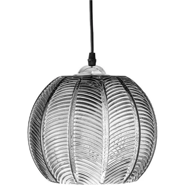 Bloomingville Adar Pendel - Grå struktureret glas