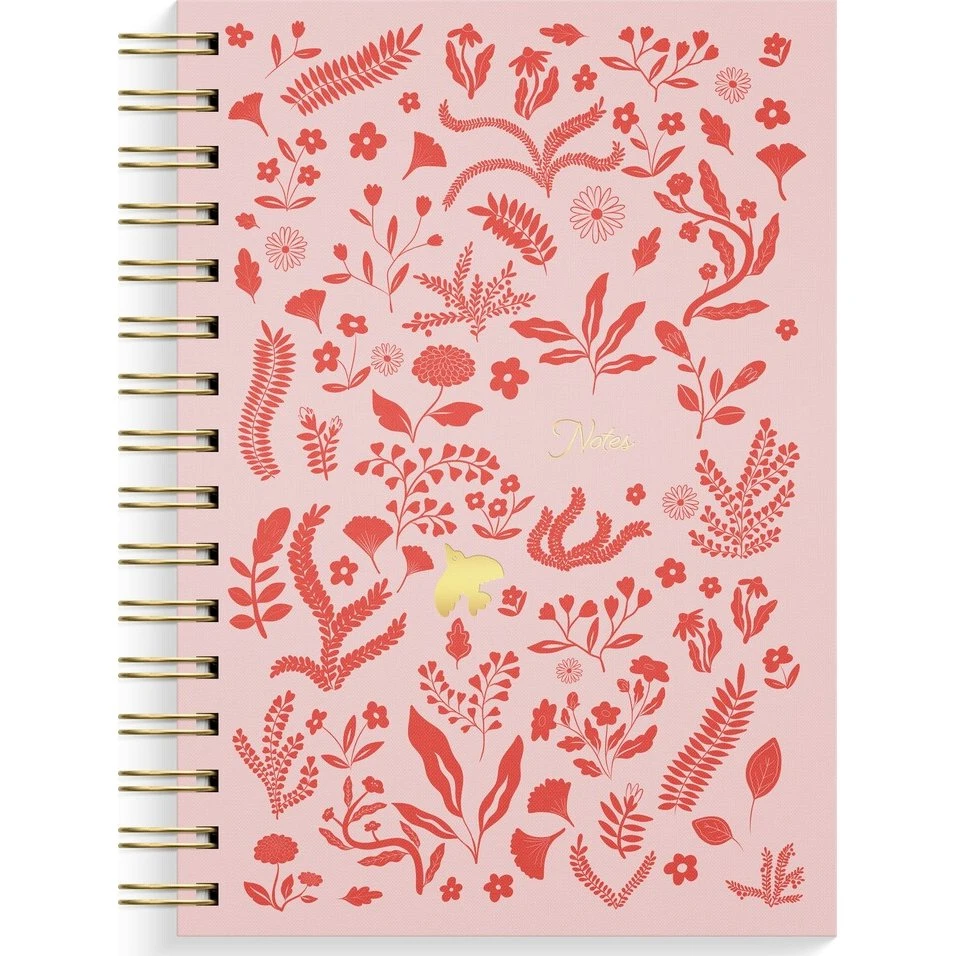 Burde Notebook A5 Pink Botanical