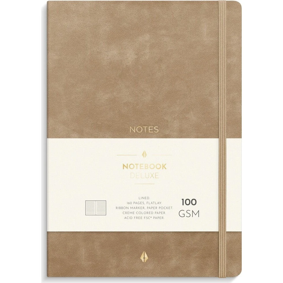 Burde Notebook Deluxe A5 Smooth Beige