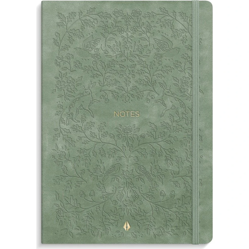 Burde Notebook Deluxe A5 Smooth Green Forest