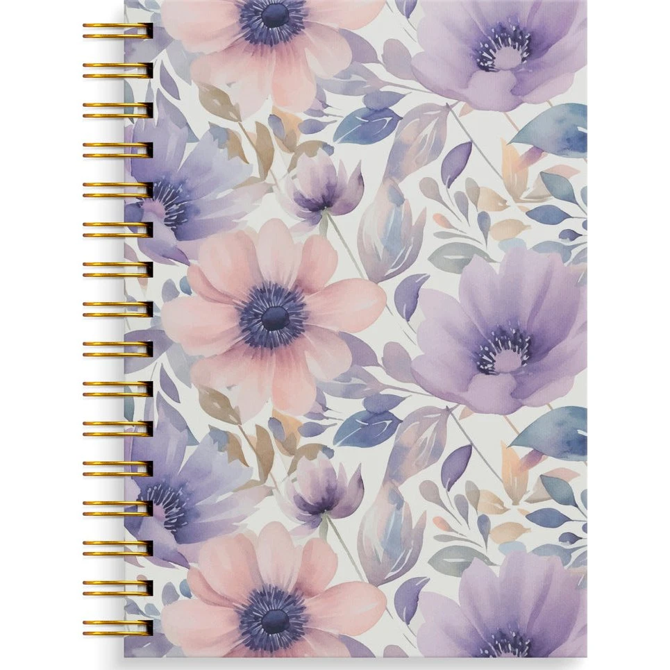 Burde Notebook A5 Lilac Flowers