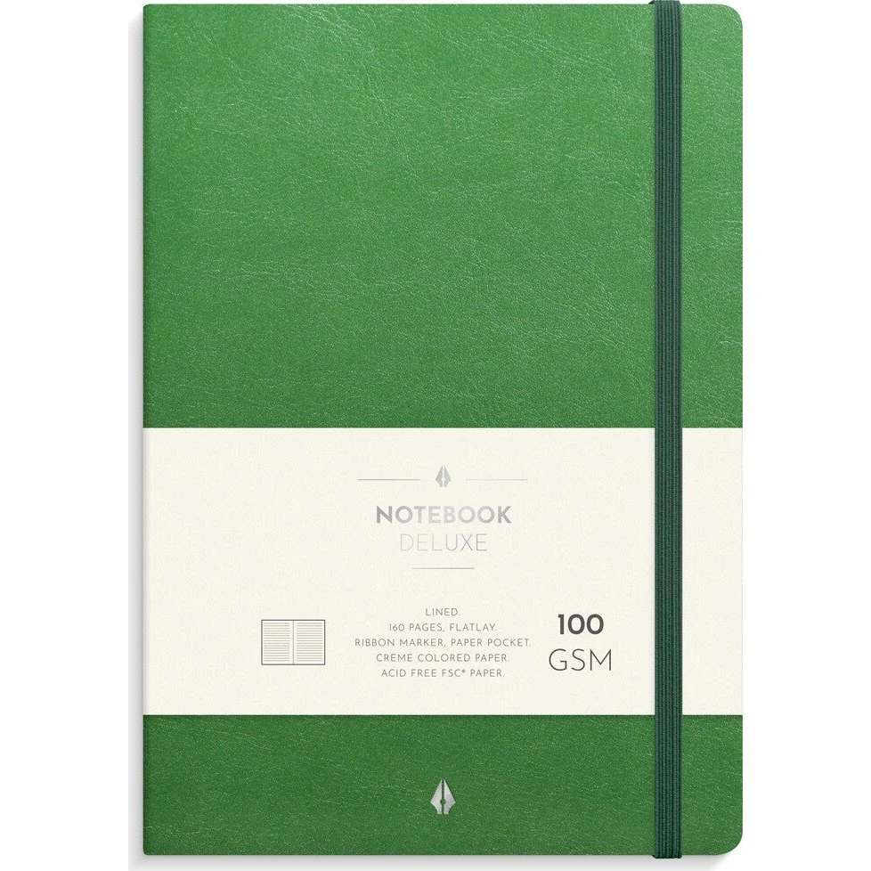 Mayland Burde Notebook Deluxe A5 - Grøn