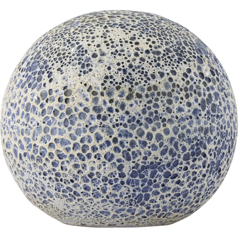 Bloomingville Reese terrakotta havekugle blå