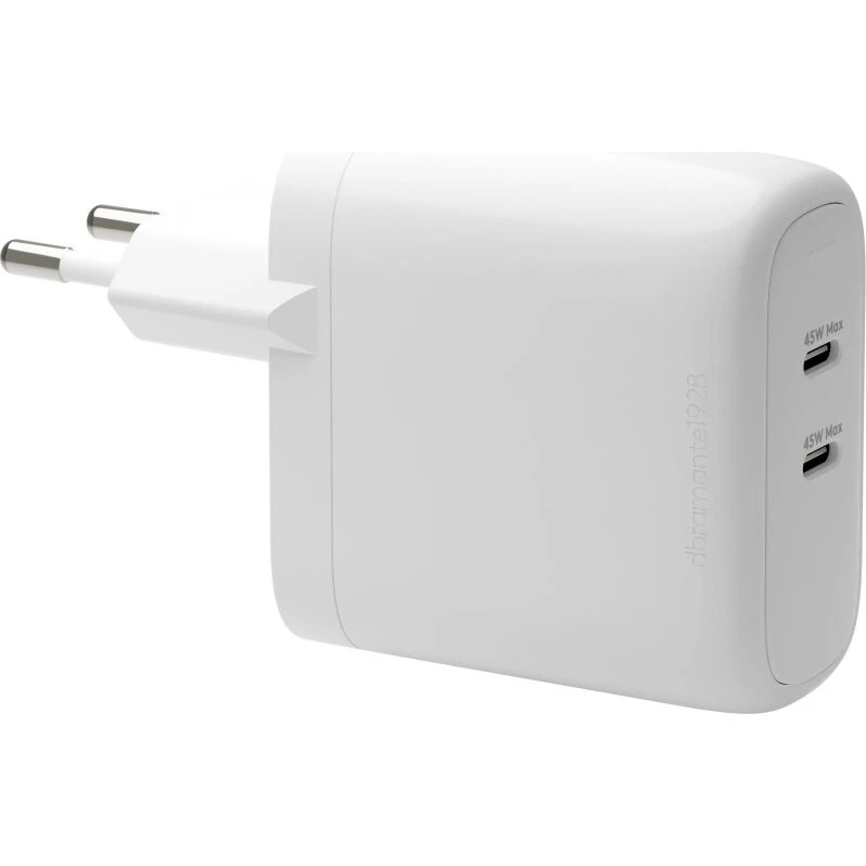 dbramante1928 Re-Charge 45W EU USB-C 2x PD - Hvid